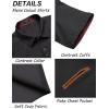 imageCOOFANDY Mens Casual Cotton Short Sleeve Button Down Dress Shirt Plaid Collar Denim Work ShirtsB  Black  No Pocket