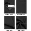 imageCOOFANDY Mens Casual Linen Shirt Short Sleeve Button Down Shirt Summer Beach Hawaiian ShirtsBlack