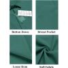 imageCOOFANDY Mens Casual Linen Shirt Short Sleeve Button Down Shirt Summer Beach Hawaiian ShirtsForest Green