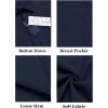 imageCOOFANDY Mens Casual Linen Shirt Short Sleeve Button Down Shirt Summer Beach Hawaiian ShirtsNavy Blue