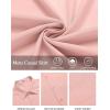 imageCOOFANDY Mens Casual Linen Shirt Short Sleeve Button Down Shirt Summer Beach Shirts with PocketPink