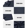 imageCOOFANDY Mens Casual Shirts Short Sleeve Button Down Shirt Wrinkle Free Summer ShirtNavy Blue