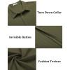imageCOOFANDY Mens Casual Shirts Short Sleeve Button Down Shirts Fashion Textured Summer Beach ShirtArmy Green