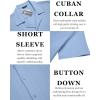 imageCOOFANDY Mens Casual Shirts Short Sleeve Button Down Shirts Fashion Textured Summer Beach ShirtBlue