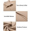 imageCOOFANDY Mens Casual Shirts Short Sleeve Button Down Shirts Fashion Textured Summer Beach ShirtKhaki