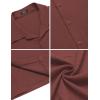 imageCOOFANDY Mens Casual Short Sleeve Button Down Shirt Textured Summer Beach ShirtCoffee