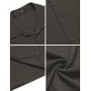 imageCOOFANDY Mens Casual Short Sleeve Button Down Shirt Textured Summer Beach ShirtDark Grey