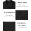 imageCOOFANDY Mens Casual Short Sleeve Button Down Shirts Cuban Linen Textured Shirt Summer Beach WearBlack