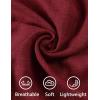 imageCOOFANDY Mens Casual Short Sleeve Button Down Shirts Cuban Linen Textured Shirt Summer Beach WearBurgundy