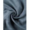 imageCOOFANDY Mens Casual Short Sleeve Button Down Shirts Cuban Linen Textured Shirt Summer Beach WearDark Blue