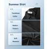 imageCOOFANDY Mens Casual Short Sleeve Button Down Shirts Summer Untucked Wrinkle Free ShirtsBlack