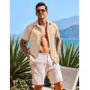 imageCOOFANDY Mens Casual Short Sleeve Button Down Shirts Summer Untucked Wrinkle Free ShirtsKhaki