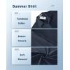 imageCOOFANDY Mens Casual Short Sleeve Button Down Shirts Summer Untucked Wrinkle Free ShirtsNavy Blue