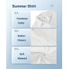 imageCOOFANDY Mens Casual Short Sleeve Button Down Shirts Summer Untucked Wrinkle Free ShirtsWhite