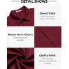 imageCOOFANDY Mens Casual Short Sleeve Button Down Shirts Untucked Dress Shirts Wrinkle Free Summer Wedding Shirts SolidRed