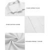 imageCOOFANDY Mens Casual Summer Beach Wrinkle Free Shirts Short Sleeve Button Down Lightweight Untucked Textured ShirtWhite