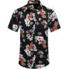 imageCOOFANDY Mens Casual Summer Beach Wrinkle Free Shirts Short Sleeve Button Down Lightweight Untucked Textured ShirtZpineapple