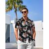 imageCOOFANDY Mens Casual Summer Beach Wrinkle Free Shirts Short Sleeve Button Down Lightweight Untucked Textured ShirtZpineapple
