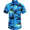 imageCOOFANDY Mens Casual Summer Beach Wrinkle Free Shirts Short Sleeve Button Down Lightweight Untucked Textured ShirtZsunrise