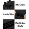 imageCOOFANDY Mens Casual Wrinkle Free Shirts Short Sleeve Button Down Summer Stretch Dress ShirtBlack