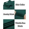 imageCOOFANDY Mens Casual Wrinkle Free Shirts Short Sleeve Button Down Summer Stretch Dress ShirtLake Green