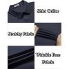 imageCOOFANDY Mens Casual Wrinkle Free Shirts Short Sleeve Button Down Summer Stretch Dress ShirtNavy Blue