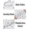 imageCOOFANDY Mens Casual Wrinkle Free Shirts Short Sleeve Button Down Summer Stretch Dress ShirtWhite Full Shark