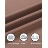 imageCOOFANDY Mens Cool Button Down Shirt Short Sleeve Summer Beach Shirts Linen Texture Casual Shirts with PocketDark Brown