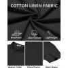 imageCOOFANDY Mens Cotton Linen Shirts Short Sleeve Casual Shirts Summer Button Down Shirt Linen Beach Vacation ShirtBlack