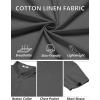 imageCOOFANDY Mens Cotton Linen Shirts Short Sleeve Casual Shirts Summer Button Down Shirt Linen Beach Vacation ShirtDark Gray
