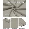 imageCOOFANDY Mens Cotton Linen Shirts Short Sleeve Casual Shirts Summer Button Down Shirt Linen Beach Vacation ShirtLight Gray