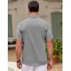 imageCOOFANDY Mens Cuban Guayabera Shirt Short Sleeve Button Down Shirts Casual Summer Beach ShirtsLight Grey