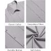 imageCOOFANDY Mens Cuban Guayabera Shirt Summer Beach Vacation Shirt Casual Short Sleeve Button Down Resort WearQuiet Gray