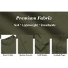 imageCOOFANDY Mens Cuban Guayabera Shirts Casual Long Sleeve Button Down Shirts Band Collar Linen Summer Beach ShirtsArmy Green