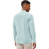imageCOOFANDY Mens Cuban Guayabera Shirts Casual Long Sleeve Button Down Shirts Band Collar Linen Summer Beach ShirtsBaby Blue