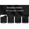 imageCOOFANDY Mens Cuban Guayabera Shirts Casual Long Sleeve Button Down Shirts Band Collar Linen Summer Beach ShirtsBlack