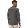 imageCOOFANDY Mens Cuban Guayabera Shirts Casual Long Sleeve Button Down Shirts Band Collar Linen Summer Beach ShirtsDark Grey