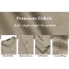 imageCOOFANDY Mens Cuban Guayabera Shirts Casual Long Sleeve Button Down Shirts Band Collar Linen Summer Beach ShirtsKhaki