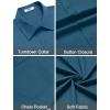 imageCOOFANDY Mens Dress Shirts Short Sleeve Business Casual Shirts Regular Fit Casual Button Down Untucked ShirtsGray Blue