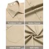 imageCOOFANDY Mens Dress Shirts Short Sleeve Business Casual Shirts Regular Fit Casual Button Down Untucked ShirtsKhaki