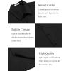imageCOOFANDY Mens Dress Shirts Short Sleeve Lightweight Wrinkle Free Untucked Button Down ShirtBlack