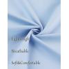 imageCOOFANDY Mens Dress Shirts Short Sleeve Lightweight Wrinkle Free Untucked Button Down ShirtClear Blue