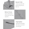 imageCOOFANDY Mens Dress Shirts Short Sleeve Lightweight Wrinkle Free Untucked Button Down ShirtLight Grey