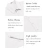 imageCOOFANDY Mens Dress Shirts Short Sleeve Lightweight Wrinkle Free Untucked Button Down ShirtWhite