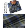 imageCOOFANDY Mens Fall Plaid Button Down Shirt Long Sleeve Casual Cowboy Work Shirts Lightweight Flannel Shirts Two PocketPlaidgreen Blue Plaid