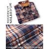 imageCOOFANDY Mens Fall Plaid Button Down Shirt Long Sleeve Casual Cowboy Work Shirts Lightweight Flannel Shirts Two PocketPlaidvibrant Orange