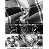 imageCOOFANDY Mens Flannel Plaid Shirts Long Sleeve Button Down Shirts Casual Fall Shirt JacketBlack