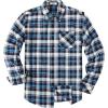 imageCOOFANDY Mens Flannel Plaid Shirts Long Sleeve Button Down Shirts Casual Fall Shirt JacketBluewhite