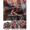 imageCOOFANDY Mens Flannel Plaid Shirts Long Sleeve Button Down Shirts Casual Fall Shirt JacketBrown