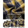 imageCOOFANDY Mens Flannel Plaid Shirts Long Sleeve Button Down Shirts Casual Fall Shirt JacketYellow